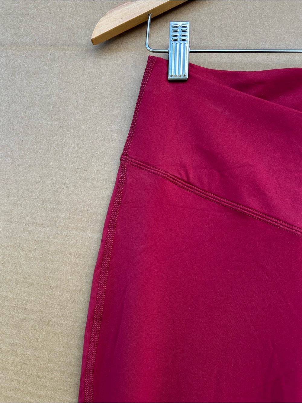 JoyLab High Rise Leggings Flare Extra Long Length Burgundy Red Medium Women NWT - Picture 8 of 12
